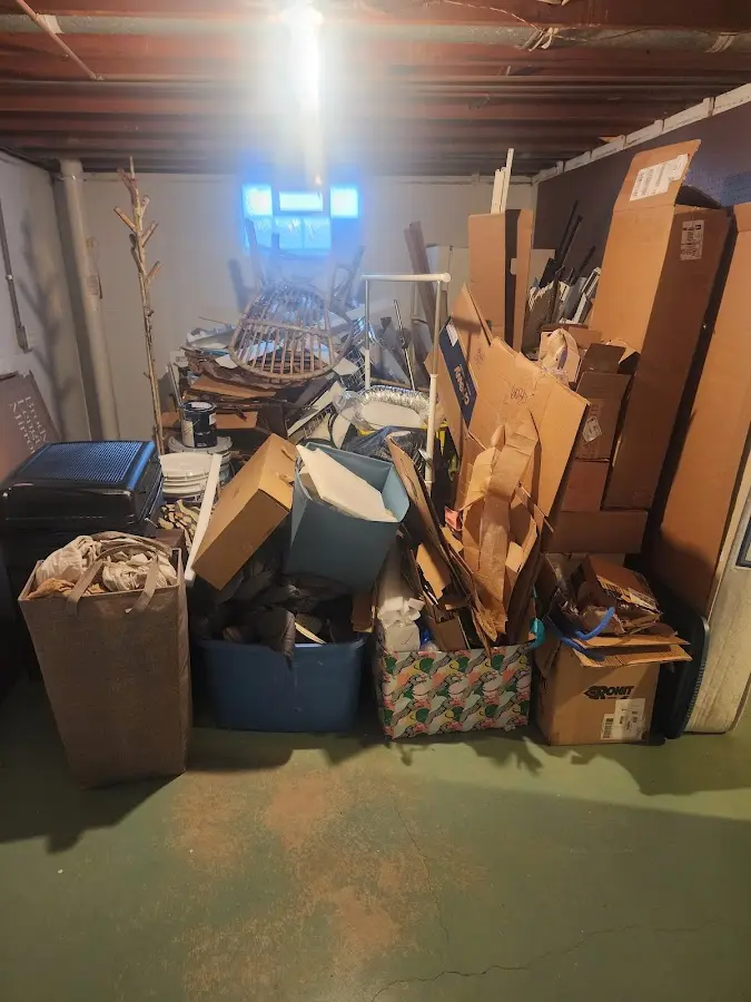 Roll-off dumpster container at job site for Yard Waste Dumpster Rental in Georges